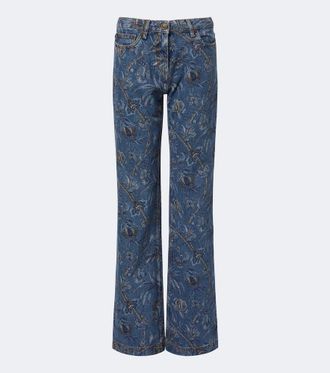 Etro Printed wide-leg jeans