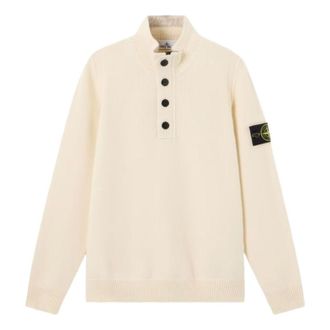 Stone Island Half Zip Up Knitwear Ivory L2S1551000-40S00A3-V0093