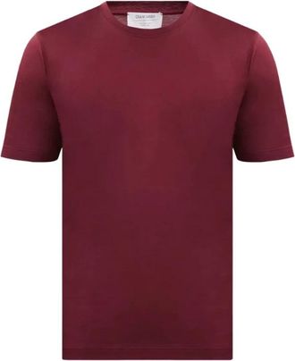 Gran Sasso Filo di Scozia T-shirt - Heren - T-shirts - Rood - XL - Katoen - Tops