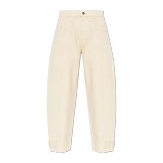 Isabel Marant Leja Jeans - female - Isabel Marant - Loose Fit Jeans - Beige - XS - Jeans