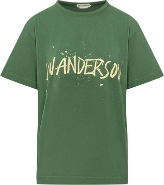 J.W.Anderson Circular T-shirt - Heren - T-shirts - Groen - M - Katoen - Tops