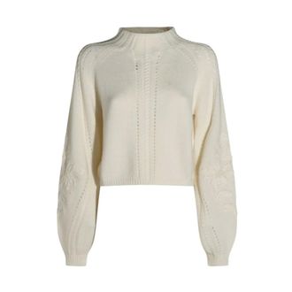 Twinset Dames, Truien, Wit, Maat: L