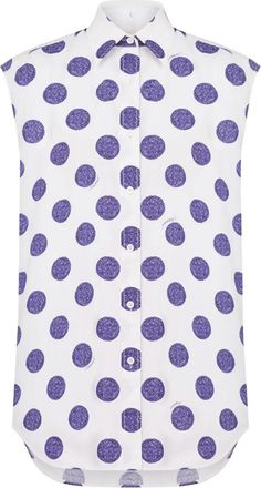 Moschino Camicia a pois - Bianco