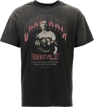 Willy Chavarria Slate Cotton San Chachi T Shirt