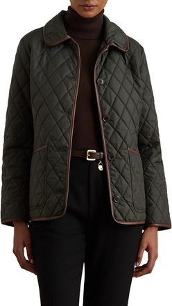 Lauren Ralph Lauren Quilted Jacket in Litchfield Loden at Nordstrom, Size X-Large