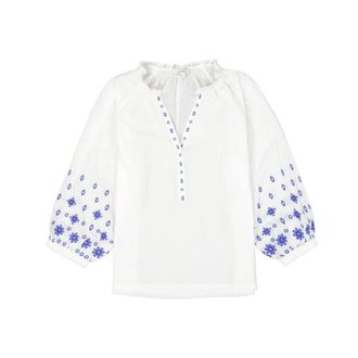 Garcia Garcia, Dames, Blouses & Shirts, Wit, Maat: XS