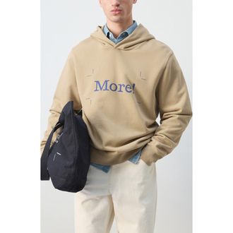 Mango x Fantastic Man More! Graphic Hoodie in Beige at Nordstrom, Size Large