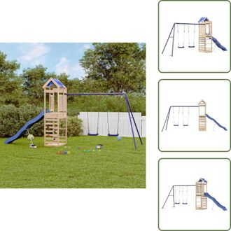 vidaXL Giardino per bambini - vidaXL Set da Gioco da Esterno in Legno Massello di Pino - Gioco in legno