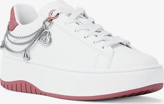 Michael Kors Dottie Embellished Leather Platform Sneaker