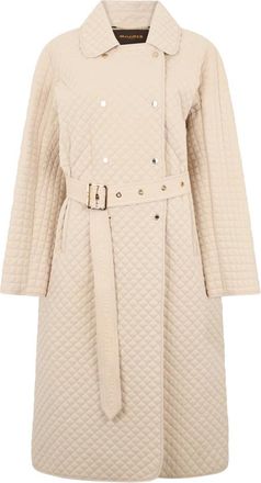 Moorer Bonnie Coat - Dames - Mantel - Beige - L - Leer - Jassen