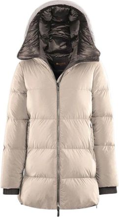 Moorer Coats - Dames - Dons jassen - Beige - M - Nylon - Jassen