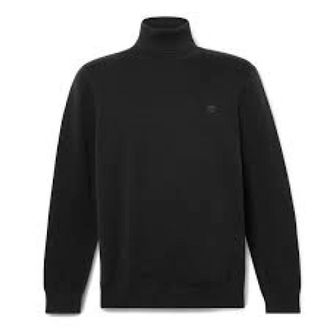 Timberland Turtlenecks, male, Black, Size: XL Williams River Turtle Neck Sweater