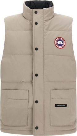 Canada Goose Grijze Winterjas met Drievoudige Zakken - Heren - Bodywarmers - Grijs - XS - Katoen - Jassen