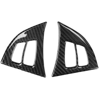 OEM Juego De 2 Piezas De Embellecedores Para El Marco Del Volante De Fibra De Carbono, Para Veh&iacute;culos Con Volante A La Izquierda, Compatible Con E70 X5 20