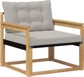 vidaXL Conjunto De Sof&aacute;s De Exterior Blanco Y Gris Claro Vidaxl