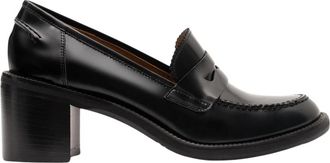 Parall&egrave;le Oxford Moccasin - Dames - Pumps - Zwart - 39 1/2 EU - Leer - Schoenen