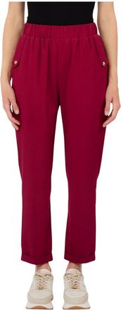 Liu Jo Tapered Chino Broek - Dames - Broeken - Rood - XL - Broeken