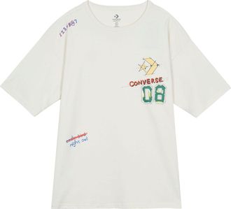 Converse Put-a-Smile-On-Your-Face Logo T-Shirt Asia Sizing White 10024879-A01
