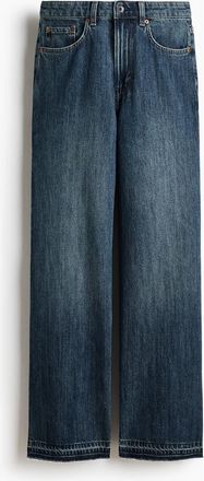 H&M Wide High Jeans in Denim Blue at Nordstrom, Size 10