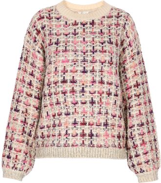 Izia Jumper Dames Violet veelkleurig