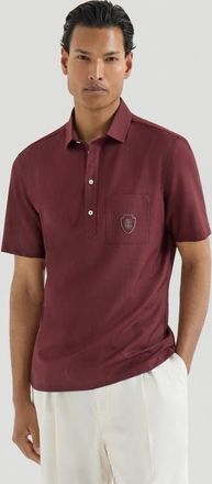 Brunello Cucinelli Poplin polo in Cherry at Nordstrom, Size Xxx-Large Eu