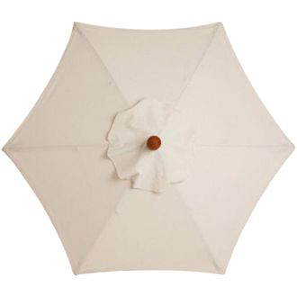 OEM Funda De Repuesto Para Sombrilla, 6 Varillas, 2,7 M, Impermeable, Resistente A Los Rayos Uv, Tejido De Repuesto, Color Beige - Crezuo