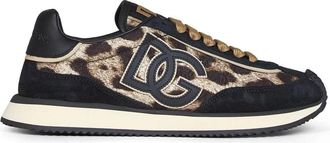 Dolce & Gabbana Leo Nieuwe Sneakers - Dames - Sneakers - Veelkleurig - 37 EU - Katoen - Schoenen