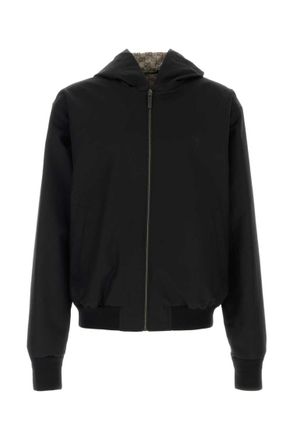 Gucci Black Logo Hood Jackets