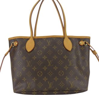 Louis Vuitton Monogram Brown Monogram Leather Tote Bag (Pre-Owned)