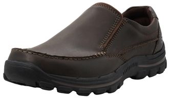 Skechers Mens Braver-Rayland Slip-On Loafer, Dark Brown/Leather, 7 UK