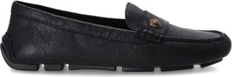 Kurt Geiger Leren loafers met adelaarsprint - Zwart