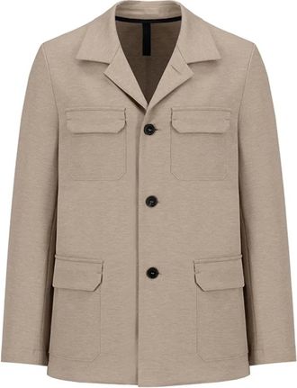 Harris Wharf London Blazers, male, Beige, M, Beige Blazer with Patch Pockets