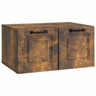 vidaXL Mueble Para Tv De Pared Roble Ahumado 59,5 X 41 X 30 Cm Vidaxl