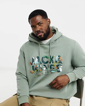Jack & Jones Jack & Jones Geplas Sweat Hood - Green