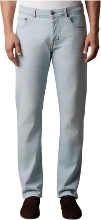 Brooks Brothers 5-Pocket Denim Broek - Heren - Slim Fit Jeans - Blauw - W32 - Denim - Jeans