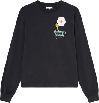 Ganni Donna, Felpe, Nero, L, new