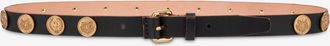 Moschino Cintura in vacchetta decorata - Nero