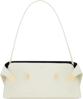 Ferragamo Off White Hug Large Shoulder Bag