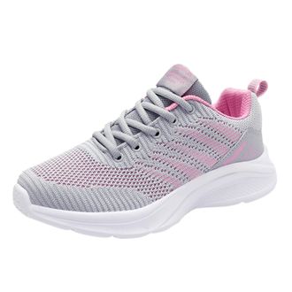 Generic Womens Breathable Running Shoes Lightweight Walking Sneakers Outdoor Non-Slip Athletic Sports Casual Mesh Orthopedic Sneaker Women Lace Up Gym Workout