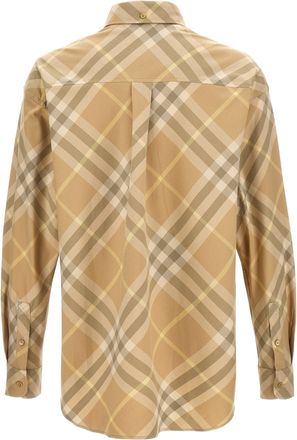 Burberry Check Shirt - Beige