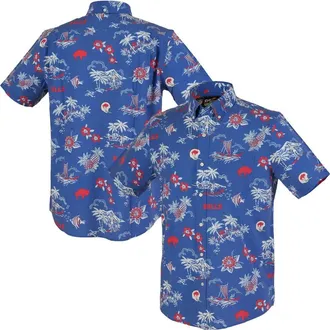 Reyn Spooner Mens Reyn Spooner Royal Buffalo Bills Kekai Performance Button-Down Shirt at Nordstrom, Size Medium