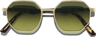L.G.R Danakil 6692 Mens Sunglasses Gold Size 50