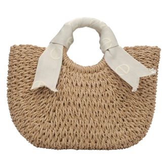 Estro & Luminara Woven Straw Basket Bag - female - Estro - Handbags - Beige - ONE SIZE - Bags