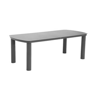 Sweeek Mesa de jard&iacute;n de aluminio, 10 plazas, antracita