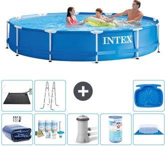 Intex Piscina Con Estructura Redonda - 366x76 Cm - 7-piezas S31574