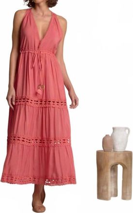 Elan Sleeveless Vneck Dress In Pink