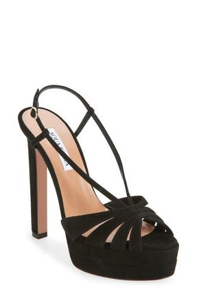 Aquazzura Aime Platform Sandal in Black at Nordstrom, Size 10.5Us