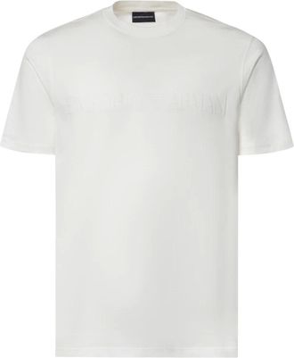 Emporio Armani T-shirt - Heren - Tops - Wit - Maat: L Katoen