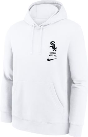 Nike Chicago White Sox Minimal Club Nike Mens MLB Pullover Hoodie in White | NKDK10ARX-RZV