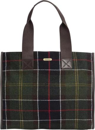 Barbour Geruite handtas met binnenzak - Dames - Shoppers - Veelkleurig - ONE Size - Wol - Tassen